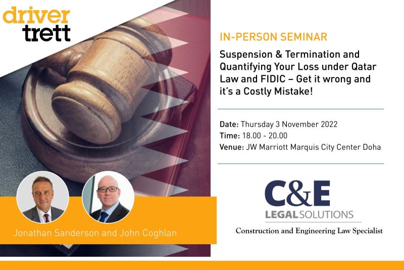 Seminar: Suspension & Termination and Quantifying Your Loss under Qatar Law