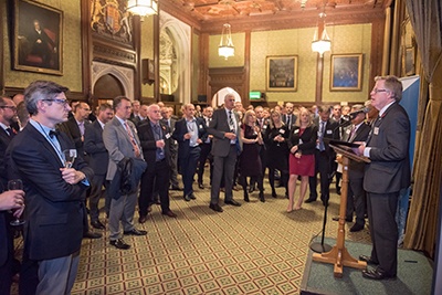 Driver Trett Houses of Parliament event Sir Rupert Jackson speaking