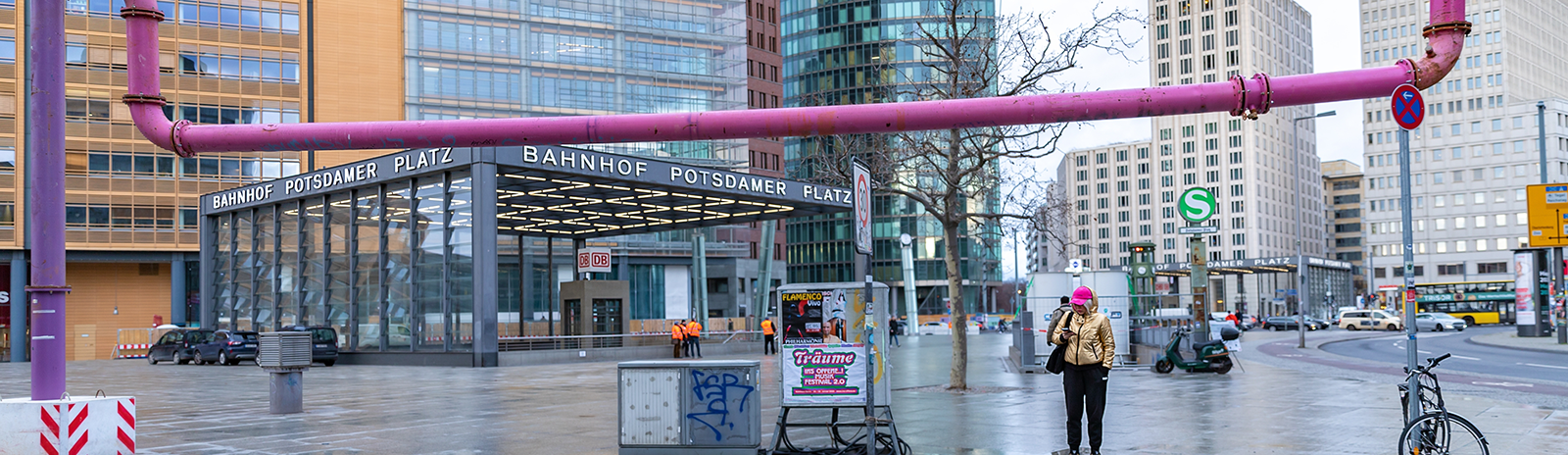 A view of a station in Berlin, urban space