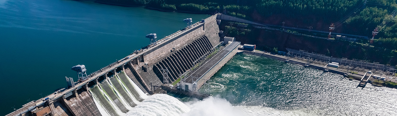 A view of a hydro electricity dam