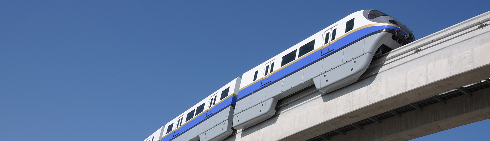 A view of an aerial metro in Dubai